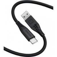 Cablu USB Swissten Soft Silicone USB to USB-C 60W 1.5m Black