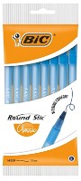 Set de pixuri Bic Round Stic 8pcs Blue  (52782)