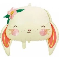 Воздушный шар PartyDeco Rabbit 65x55cm Beige (FB123)