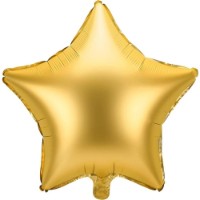 Balon PartyDeco Star 48 cm Matte Gold (FB3S-019)