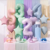 Balon PartyDeco Star 48cm Matte Pink (FB3T-081) imaginea #2 — magazin online Desire.md