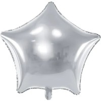 Balon PartyDeco Star 48cm Silver (FB3M-018)
