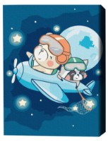 Tablou pe numere Brushme Звездный полет 30x40cm (KBS0098FC)