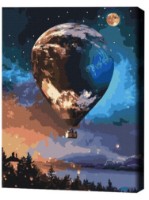 Tablou pe numere Brushme Звездный шар 40x50cm (BS43588FC)