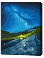 Tablou pe numere Brushme Кемпинг под звездами 40x50cm (BS53751FC)