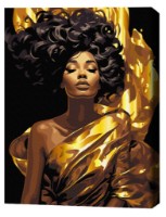 Tablou pe numere Brushme Одетая в лучи 40x50cm (BSB0012FC)