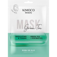 Тканевая маска Kimoco Green Tea + Postbiotics 1pcs