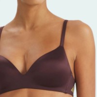 Sutien Adidas Active Micro Contour Plunge Bra Shadow Brown, s.XL