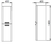 Шкаф для ванной Martat Perla White (11842) фото №2 — интернет-магазин Desire.md