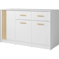 Comodă Fadome CANADA CD 25 Alb/ Auriu