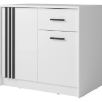 Comodă Fadome CANADA CY 24 Alb/ Negru