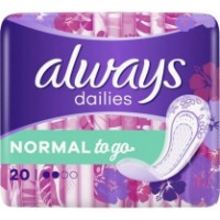 Absorbante Always Dailies Normal To Go 20pcs