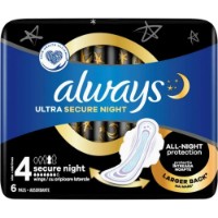 Absorbante Always Ultra Secure Night 6pcs