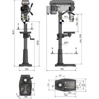 Mașină de găurit cu coloană Optimum DQ 25 (3191047SET) imaginea #2 — magazin online Desire.md