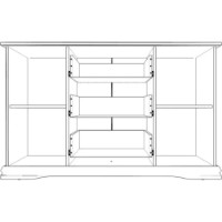 Comodă Yasen Сардиния 2Д3Ш нимфея альба/супермат imaginea #2 — magazin online Desire.md