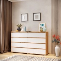 Comodă ML-Mobila Найс №5 1800 Дуб золотой /белый