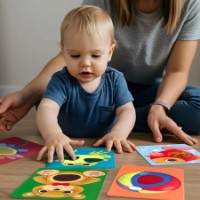 Joc educativ de masa Dodo Tactile Cards 10pcs (301231) imaginea #4 — magazin online Desire.md