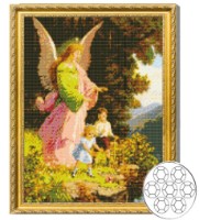 Алмазная мозаика Art Gallery Premium Angel & Kids 40x50cm (GA83219)