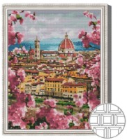 Алмазная мозаика Art Gallery Premium Blooming Florence 40x50cm (QB205740)