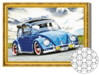 Mozaic cu diamante Art Gallery Premium Blue Car 30x40cm (GB82519)