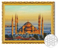 Mozaic cu diamante Art Gallery Premium Blue Mosque. Istanbul 40x50cm (GA85744)