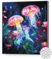 Mozaic cu diamante Art Gallery Premium Bright Jellyfish 30x40cm (GB86808)