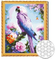 Алмазная мозаика Art Gallery Premium Bright Parrot 30x40cm (GB87169)