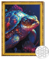 Mozaic cu diamante Art Gallery Premium Bright Turtle 40x50cm (GA84490)