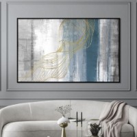 Pictură ArtShop Gold Lines On An Abstract Background 75x50cm (PA403-M)