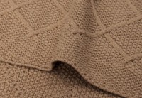 Одеяло для малышей Jollein Check Knit 100x150cm Biscuit (516-522-68039) фото №3 — интернет-магазин Desire.md