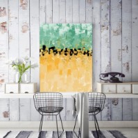 Pictură ArtShop Green-Yellow Abstraction 40x60cm (PA79-L-PL)