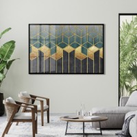 Pictură ArtShop Modern Gold Geometry Lines 90x60cm (PA256)