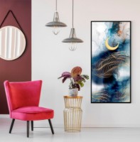 Pictură ArtShop Moon On An Abstract Background 40x80cm (PA115-M-L)