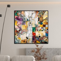 Pictură ArtShop Multicolored Linear Geometry 40x40cm (PA355-XL-L)