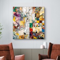 Pictură ArtShop Multicolored Linear Geometry 60x60cm (PA355-L-PL)