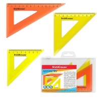 Набор угольников Erich Krause Neon 3pcs (53533)
