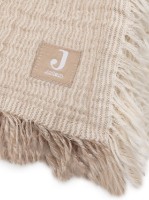 Одеяло для малышей Jollein Fringe Stripe 75x100cm Biscuit (516-511-68090) фото №3 — интернет-магазин Desire.md