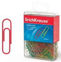 Clame de hârtie Erich Krause 200штX28mm Color (53472)