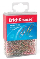 Clame de hârtie Erich Krause 200штX28mm Zebra (53473)