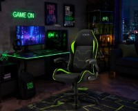 Scaun gaming Xenos Neron Black/Green imaginea #4 — magazin online Desire.md