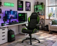 Scaun gaming Xenos Neron Black/Green imaginea #5 — magazin online Desire.md