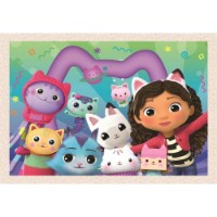 Puzzle Clementoni 4in1 Cabby's Dollhouse 2026 (21752) imaginea #2 — magazin online Desire.md