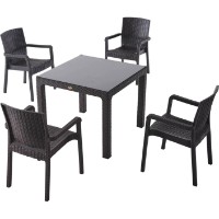 Masă Hola Rattan 0434208 Maro imaginea #2 — magazin online Desire.md