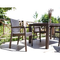 Masă Hola Rattan 0434213 Maro imaginea #2 — magazin online Desire.md