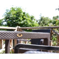 Masă Hola Rattan 0434217 Maro imaginea #2 — magazin online Desire.md