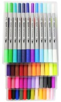 Markere Mont Marte Dual Tip Brush/Fineliners 48pcs (MMPM0024) imaginea #2 — magazin online Desire.md