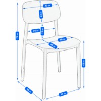 Стул Jumi LARA Grey фото №7 — интернет-магазин Desire.md