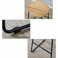 Scaun de bar Jumi Oak Artisan/Black imaginea #2 — magazin online Desire.md