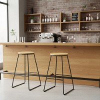 Scaun de bar Jumi Oak Artisan/Black imaginea #6 — magazin online Desire.md