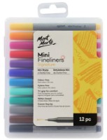 Set de linere Mont Marte Mini Fineliners 12pcs (MMPM0001)